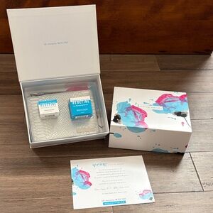 Rodan + Fields Skincare Set-Redefine eye cream and lip serum w/ makeup bag